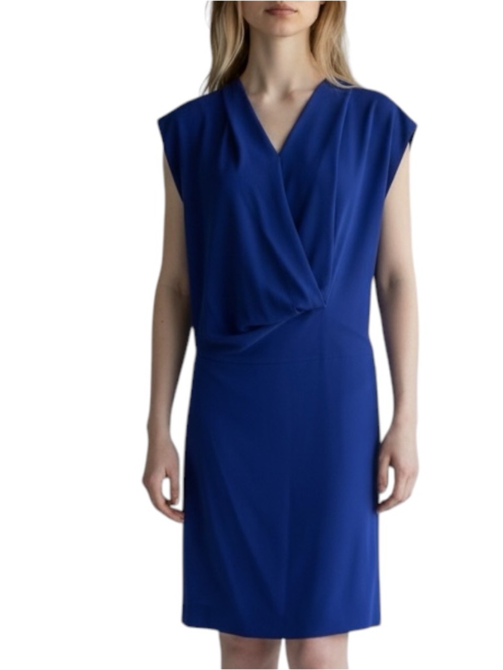 DIANE VON FURSTENBERG Silk Dress in Royal Blue Size 2 -- WOW WOW WOW!!!